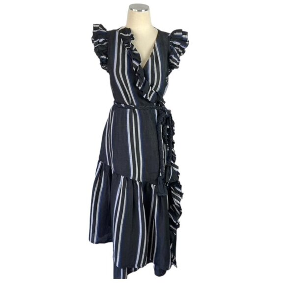 Apiece Apart Costa Del Sol Ruffle Wrap Dress - Picture 2 of 16